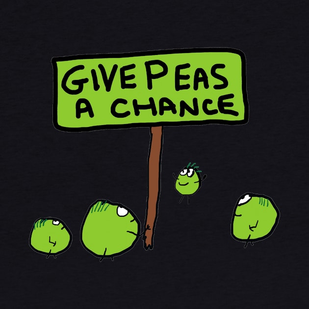 Give Peas A Chance by Mark Ewbie